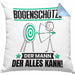 Bogenschütze Kissen mit Füllung 40x40 Geschenk für Bogenschütze Der Mann Der Alles Kann Geschenkidee zum Geburtstag (Grau) Blau Trendation