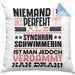 Synchronschwimmerin Geschenk Kissen mit Füllung 40x40 Lustige Geschenkidee für Synchronschwimmerin Geburtstag Niemand Ist Perfekt Aber Als Synchronschwimmerin Ist Man Nah Dran (Grau) Blau Trendation