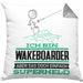 Wakeboarder Geschenk Kissen mit Füllung 40x40 Ich Bin Wakeboarder Aber Sag Doch Einfach Superheld Lustige Geschenkdiee für Wakeboarder (Grau) Grau Trendation