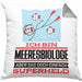 Meeresbiologe Geschenk Kissen mit Füllung 40x40 Ich Bin Meeresbiologe Aber Sag Doch Einfach Superheld Lustige Geschenkdiee für Meeresbiologe (Grau) Grau Trendation