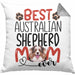 Australian Shepherd Mom Besitzerin Kissen mit Füllung 40x40 Geschenk Lustiger Spruch Geschenkidee Besitzerin Australian Shepherd Mama (Grau) Grau Trendation