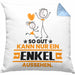 Enkel Geschenk Kissen mit Füllung 40x40 So Gut Kann Nur Ein Enkel Aussehen Geschenkidee (Grau) Blau Trendation