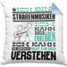Straßenmusiker Geschenk Kissen mit Füllung 40x40 Geschenkidee für Straßenmusiker Geburtstag Lustig Ich Bin Straßenmusiker Ich Kann Es Dir Erklären Aber Nicht Für Dich Verstehen (Grau) Blau Trendation