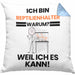 Reptilienhalter Geschenk Kissen mit Füllung 40x40 Lustiger Spruch Ich Bin Reptilienhalter Warum Weil Ich Es Kann Geschenkidee Bester Reptilienhalter Geburtstag (Grau) Blau Trendation