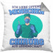Lustige Chirurg-Kissen mit Füllung 40x40 "Ich liebe offene Menschen" Geschenk für Chirurgen (Grau) Grau Trendation