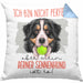 Berner Sennen Besitzer Kissen mit Füllung 40x40 Geschenk Lustiger Spruch Geschenkidee Besitzerin Ich Bin Nicht toll Aber Mein Berner Sennen Ist Es (Grau) Blau Trendation