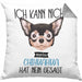 Chihuahua Besitzer Kissen mit Füllung 40x40 Geschenk Lustiger Spruch Geschenkidee Ich Kann Nicht Mein Chihuahua Hat Nein Gesagt (Grau) Grau Trendation
