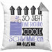 Schwimmerin Geschenk Kissen mit Füllung 40x40 Lustig Geschenkidee für Schwimmerin Geburtstag So Sieht Eine Richtig Coole Schwimmerin Aus Frauen Spruch (Grau) Grau Trendation