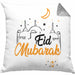 Eid Mubarak Kissen mit Füllung 40x40 Geschenk Muslime Geschenkidee Sprüche für Muslimische Menschen (Grau) Grau Trendation