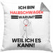 Halbschwager Geschenk Kissen mit Füllung 40x40 Lustiger Spruch Ich Bin Halbschwager Warum Weil Ich Es Kann Geschenkidee Bester Halbschwager Geburtstag (Grau) Grau Trendation