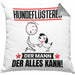 Hundeflüsterer Kissen mit Füllung 40x40 Geschenk für Hundeflüsterer Der Mann Der Alles Kann Geschenkidee zum Geburtstag (Grau) Grau Trendation