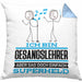 Gesangslehrer Geschenk Kissen mit Füllung 40x40 Ich Bin Gesangslehrer Aber Sag Doch Einfach Superheld Lustige Geschenkdiee für Gesangslehrer (Grau) Blau Trendation