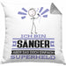 Sänger Geschenk Kissen mit Füllung 40x40 Ich Bin Sänger Aber Sag Doch Einfach Superheld Lustige Geschenkdiee für Sänger (Grau) Grau Trendation