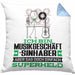 Musikgeschäftsinhaber Geschenk Kissen mit Füllung 40x40 Ich Bin Musikgeschäftsinhaber Aber Sag Doch Einfach Superheld Lustige Geschenkdiee für Musikgeschäftsinhaber (Grau) Blau Trendation