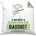 Bassist Geschenk Kissen mit Füllung 40x40 So Gut Kann Nur Ein Bassist Aussehen Geschenkidee (Grau) Grau Trendation