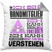Bandmitglied Geschenk Kissen mit Füllung 40x40 Geschenkidee für Bandmitglied Geburtstag Lustig Ich Bin Bandmitglied Ich Kann Es Dir Erklären Aber Nicht Für Dich Verstehen (Grau) Grau Trendation