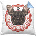 Boxer Hunde Kissen mit Füllung 40x40 Geschenk Hundebesitzerin Boxer Frauchen Herrchen Geschenkidee Kaffee-Kissen mit Füllung 40x40 Limited Edition (Grau) Blau Trendation