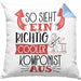 So Sieht Ein Richtig Cooler Komponist Aus Kissen mit Füllung 40x40 Geschenk für Kompinisten Geburtstag Geschenkdiee (Grau) Blau Trendation