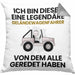 Geländewagenfahrer Geschenk Kissen mit Füllung 40x40 Lustige Geschenkidee Geburtstag für Geländewagenfahrer Ich Bin Dieser Legendäre Geländewagenfahrer Von Dem Alle Geredet Haben (Grau) Grau Trendation