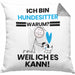 Hundesitter Geschenk Kissen mit Füllung 40x40 Lustiger Spruch Ich Bin Hundesitter Warum Weil Ich Es Kann Geschenkidee Bester Hundesitter Geburtstag (Grau) Grau Trendation