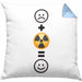 Radiologie Kissen mit Füllung 40x40 Geschenk für Radiologe Lustige Geschenkidee :( + Radiologie = :) (Grau) Blau Trendation