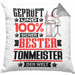 Tonmeister Geschenk Lustiger Spruch für Tonmeister Geschenkidee Bester Tonmeister Der WeltKissen mit Füllung 40x40 (Grau) Grau Trendation