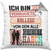 Kollege Kissen mit Füllung 40x40 Geschenk Spruch Lustig Geschenkidee für Kollege Geburtstag Ich Bin Der Verrückte Kollege (Grau) Grau Trendation