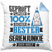 Serienjunkie Geschenk Lustiger Spruch für Serienjunkie Geschenkidee Bester Serienjunkie Der WeltKissen mit Füllung 40x40 (Grau) Blau Trendation