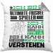 Ultimate-Frisbee-Spieler Geschenk Kaffee-Kissen mit Füllung 40x40 Geschenkidee für Ultimate-Frisbee-Spieler Ich Bin Ultimate-Frisbee-Spieler Ich Kann Es Dir Erklären Jedoch Nicht Für Dich Verstehen Spruch Lustig (Grau) Grau Trendation
