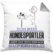 Hundesportler Geschenk Kissen mit Füllung 40x40 Ich Bin Hundesportler Aber Sag Doch Einfach Superheld Lustige Geschenkdiee für Hundesportler (Grau) Grau Trendation