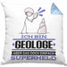 Geologe Geschenk Kissen mit Füllung 40x40 Ich Bin Geologe Aber Sag Doch Einfach Superheld Lustige Geschenkdiee für Geologe (Grau) Blau Trendation