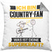 Country-Fan Kissen mit Füllung 40x40 Geschenk für Country-Fan Geburtstag Lustiger Spruch Was Ist Deine Superkraft (Grau) Grau Trendation