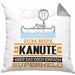 Kanute Geschenk Kissen mit Füllung 40x40 Ich Bin Kanute Aber Sag Doch Einfach Superheld Lustige Geschenkdiee für Kanute (Grau) Grau Trendation