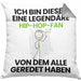 Hip-Hop-Fan Geschenk Kissen mit Füllung 40x40 Lustige Geschenkidee Geburtstag für Hip-Hop-Fan Ich Bin Dieser Legendäre Hip-Hop-Fan Von Dem Alle Geredet Haben (Grau) Grau Trendation