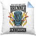 Schweißen Kissen mit Füllung 40x40 Geschenk Schmied Schweißer Geschenkidee Metallbauer (Grau) Blau Trendation