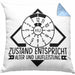 KFZ Mechaniker Kissen mit Füllung 40x40 Geschenk Spruch Männer KFZ Mechatroniker Geschenkidee Werkstatt Zustand Entispricht Alter Und Laufleistung (Grau) Blau Trendation