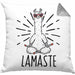 Llama Meditations-Kissen mit Füllung 40x40 Geschenk für Meditationsliebhaber Meditieren (Grau) Grau Trendation