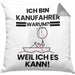 Kanufahrer Geschenk Kissen mit Füllung 40x40 Lustiger Spruch Ich Bin Kanufahrer Warum Weil Ich Es Kann Geschenkidee Bester Kanufahrer Geburtstag (Grau) Grau Trendation