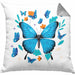 Schmetterling Kissen mit Füllung 40x40 Grafik Geschenkidee (Grau) Grau Trendation