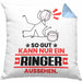 Ringer Geschenk Kissen mit Füllung 40x40 So Gut Kann Nur Ein Ringer Aussehen Geschenkidee (Grau) Blau Trendation