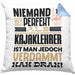 Kajaklehrer Geschenk Kissen mit Füllung 40x40 Lustige Geschenkidee für Kajaklehrer Geburtstag Niemand Ist Perfekt Aber Als Kajaklehrer Ist Man Nah Dran (Grau) Blau Trendation