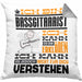 Bassgitarrist Geschenk Kissen mit Füllung 40x40 Geschenkidee für Bassgitarrist Geburtstag Lustig Ich Bin Bassgitarrist Ich Kann Es Dir Erklären Aber Nicht Für Dich Verstehen (Grau) Grau Trendation