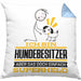 Hundebesitzer Geschenk Kissen mit Füllung 40x40 Ich Bin Hundebesitzer Aber Sag Doch Einfach Superheld Lustige Geschenkdiee für Hundebesitzer (Grau) Blau Trendation