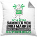 SammlervonBriefmarken Geschenk Kissen mit Füllung 40x40 Ich Bin SammlervonBriefmarken Aber Sag Doch Einfach Superheld Lustige Geschenkdiee für SammlervonBriefmarken (Grau) Grau Trendation