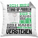 Stand-Up-Paddler Geschenk Kissen mit Füllung 40x40 Lustige Geschenkdiee für einen Stand-Up-Paddler Geburtstag Ich Bin Stand-Up-Paddler Ich Kann Es Dir Erklären Aber Nicht Für Dich Verstehen (Grau) Grau Trendation
