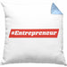 Entrepreneur Kissen mit Füllung 40x40 Entrepreneurship Geschenk Spruch Motivation (Grau) Blau Trendation