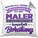 Lustige Kissen mit Füllung 40x40 für Maler Geschenk Natürlich führe Ich Selbstgespräche (Grau) Grau Trendation