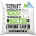 Eiskunstläufer Geschenk Lustiger Spruch für Eiskunstläufer Geschenkidee Bester Eiskunstläufer Der WeltKissen mit Füllung 40x40 (Grau) Blau Trendation