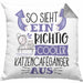 Katzencafégänger Kissen mit Füllung 40x40 So Sieht Ein Richtig Cooler Katzencafégänger Aus Geschenk Lustiger Spruch Geschenkidee (Grau) Grau Trendation