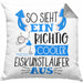 Eiskunstläufer Kissen mit Füllung 40x40 Geschenk So Sieht Ein Richtig Cooler Eiskunstläufer Aus Geschenkidee Spruch Lustig (Grau) Grau Trendation